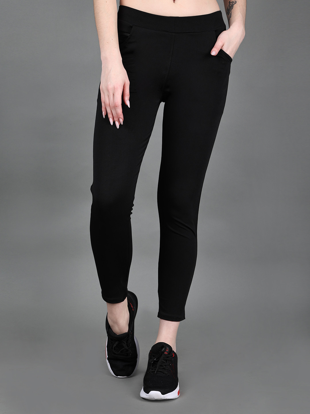 BAESD Girls Slim-Fit Ankle-Length Gym Tights