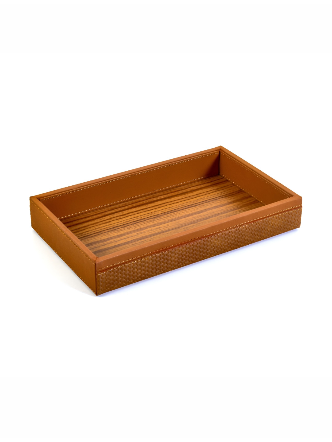 ICHKAN Rubix Brown Wooden Towel Tray