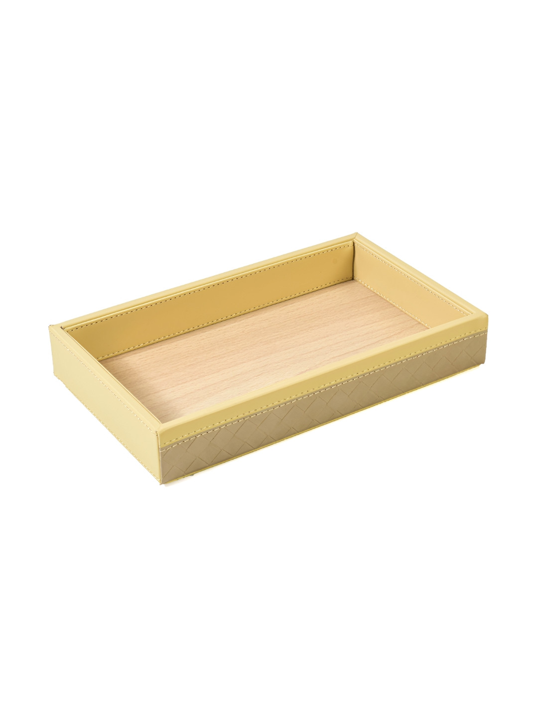 ICHKAN Rubix Cream Coloured Wooden Towel Tray