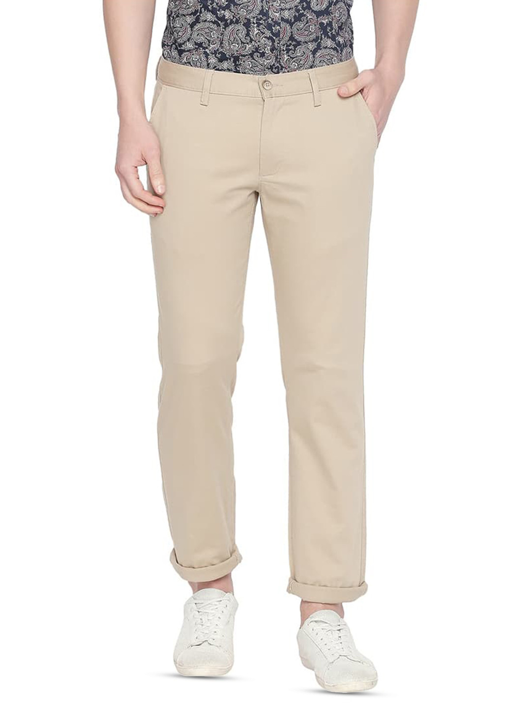 Basics Tapered Fit Stretch Trousers