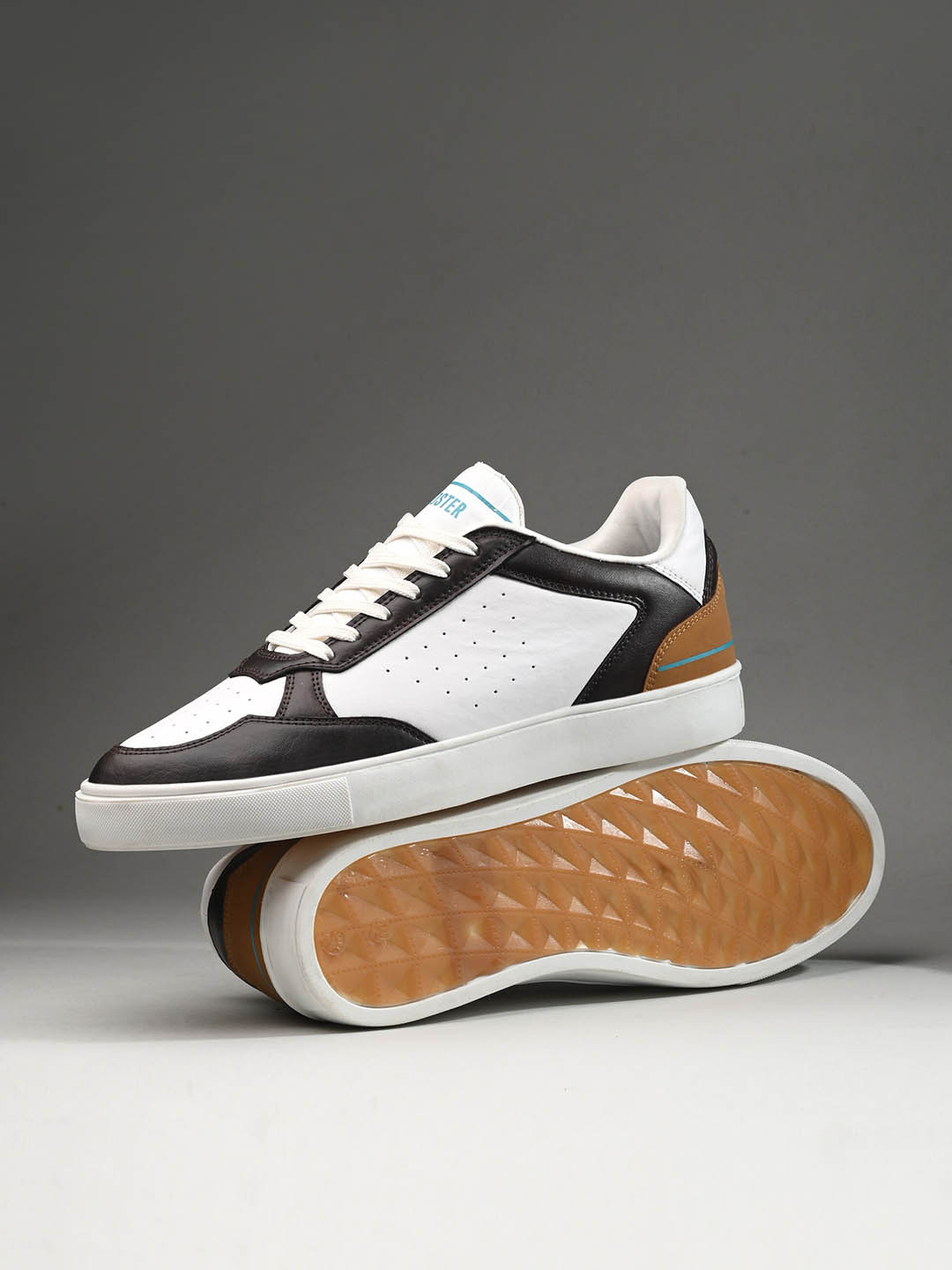 The Roadster Lifestyle Co. Street Surge Collection Colourblocked Lace-Up Sneakers
