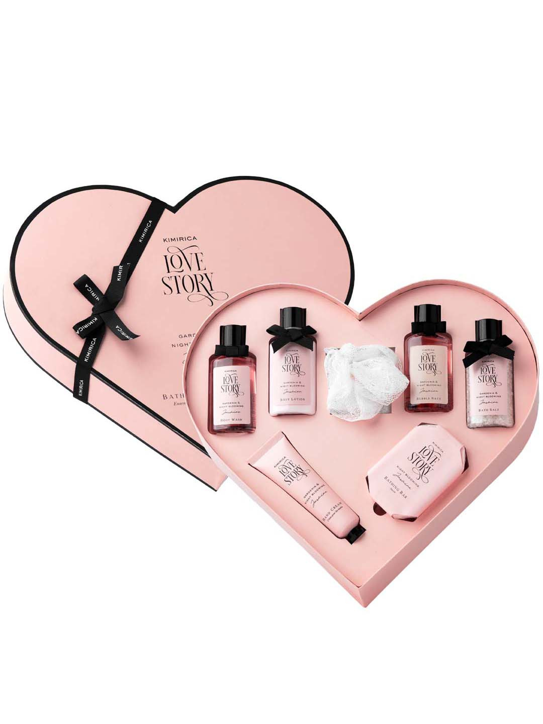 Kimirica Love Story Set Of 7 Luxury  Moment Bath and Body Care Set