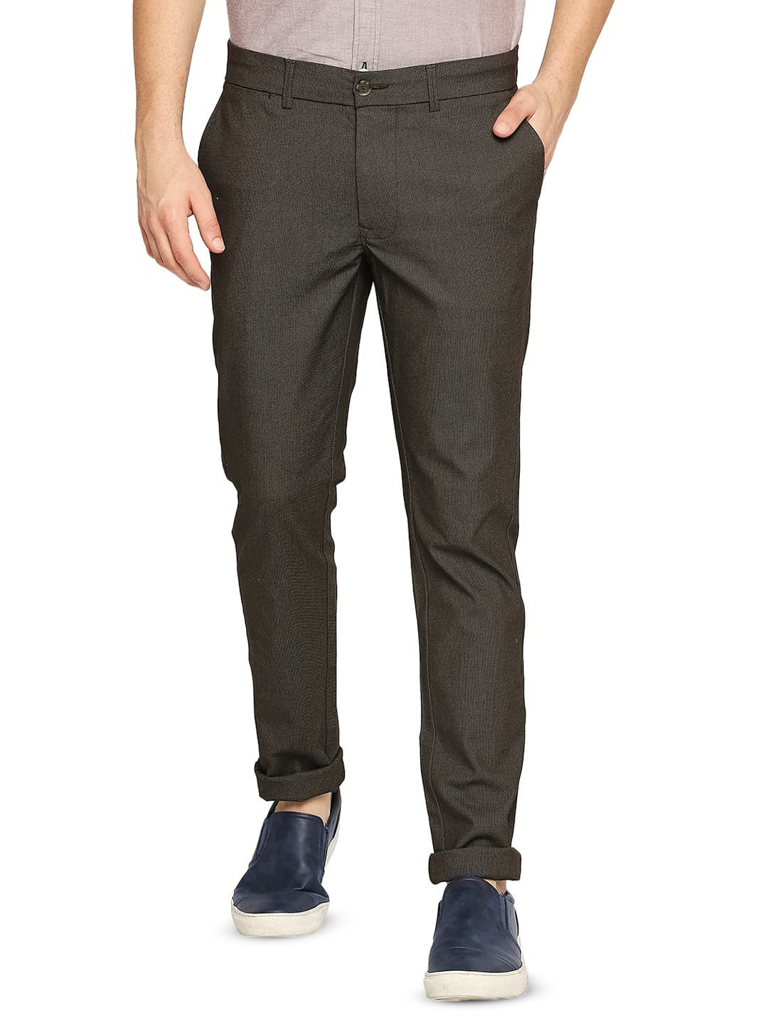 Basics Man Tapered Fit Cotton Trousers