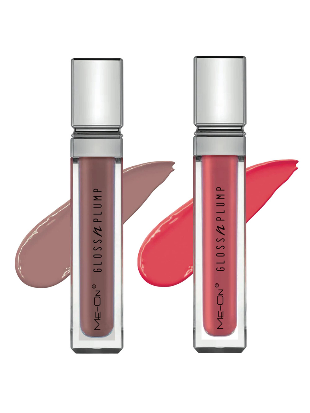 ME-ON Gloss & Plump 2-Pcs Long Lasting Lip Gloss - 3ml Each - 04-10
