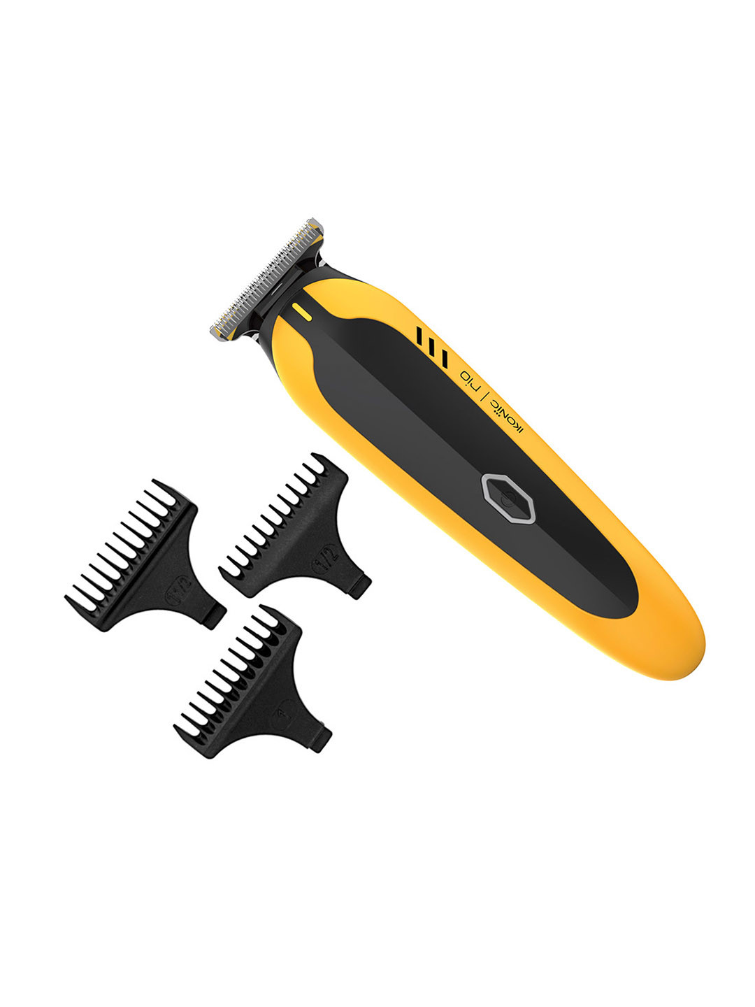 Ikonic Professional RIO Trimmer with 150 Minutes Run Time & Soft Light Led Display -Yellow & Black
