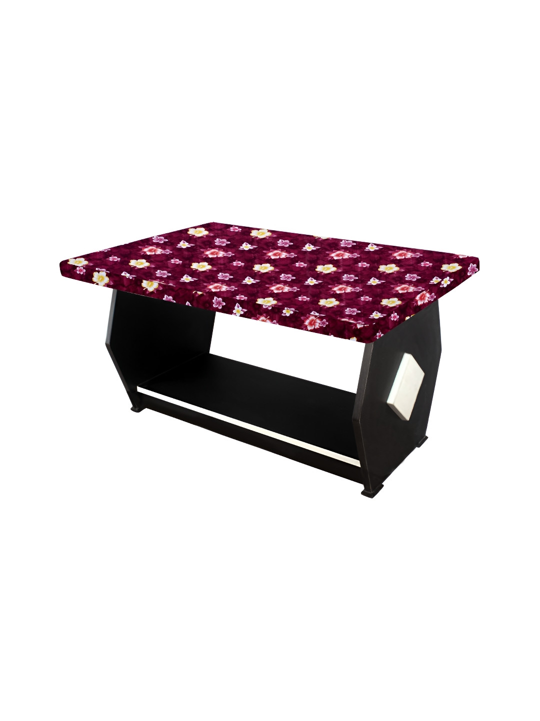 Stylista Red & Purple Floral Printed Waterproof Rectangle 91.44 cm x 60.96 cm Table Cover