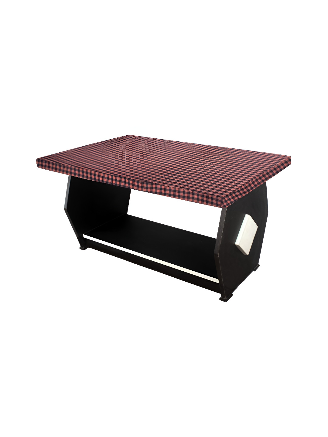 Stylista Beige & Black Printed Waterproof Table Cover