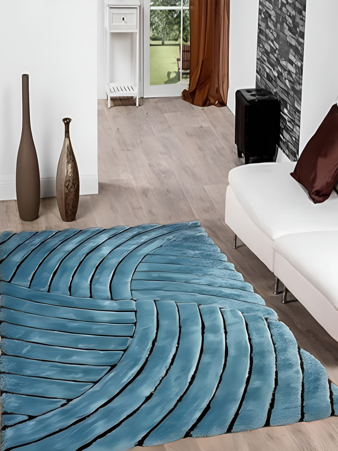 Shopgallery Steel Geometric Anti-Skid Carpet