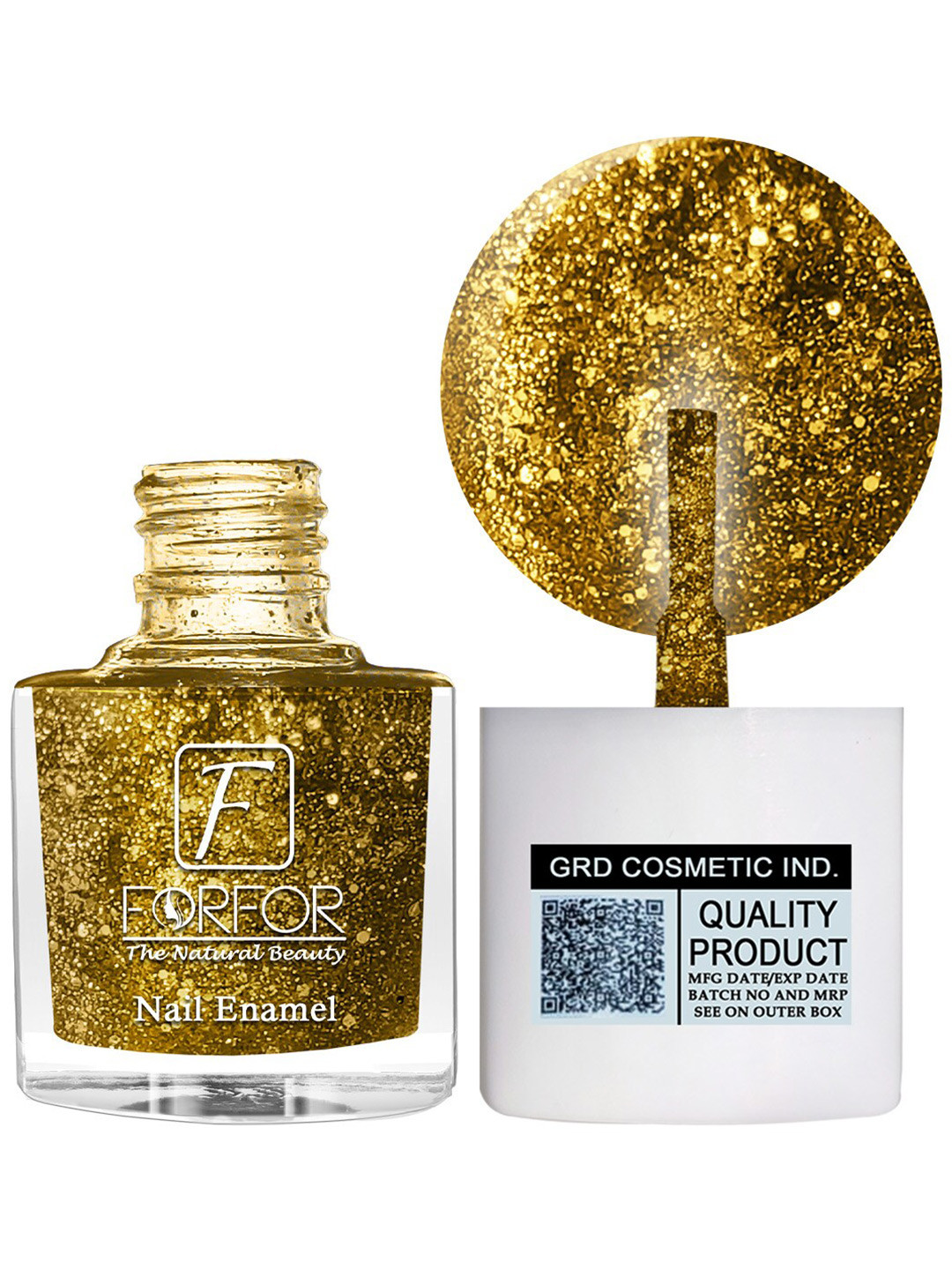 FORFOR High Shine Set Of 4 Glitter Nail Polish-5ml Each- 98-99-100-89