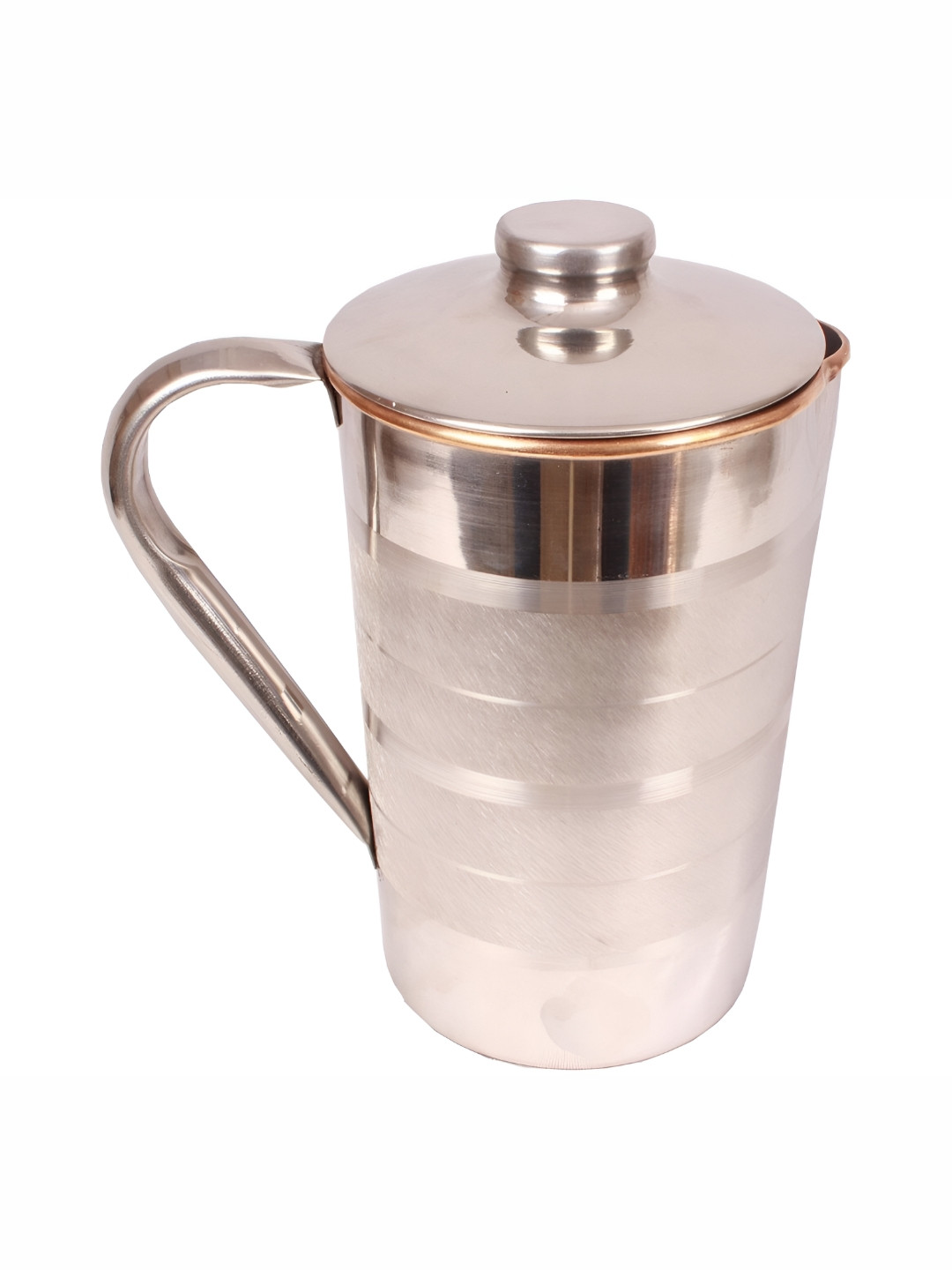Shivshakti Arts Silver-Toned Easy to Clean Steal Water Jug 1.7 L