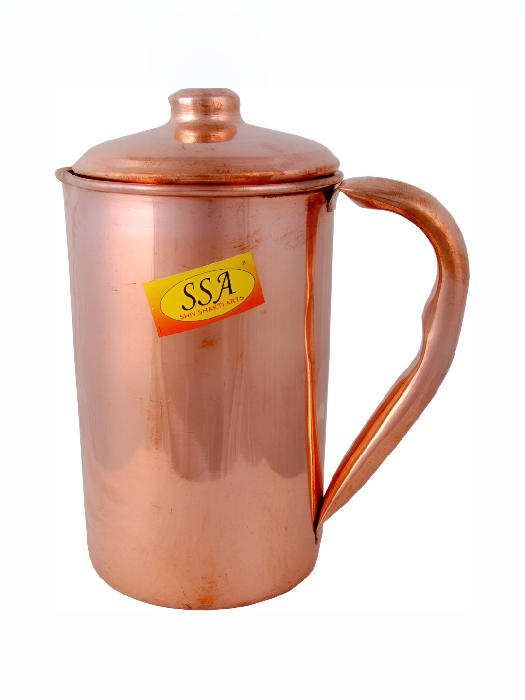 Shivshakti Arts Brown Easy to Clean Copper Water Jugs1 L