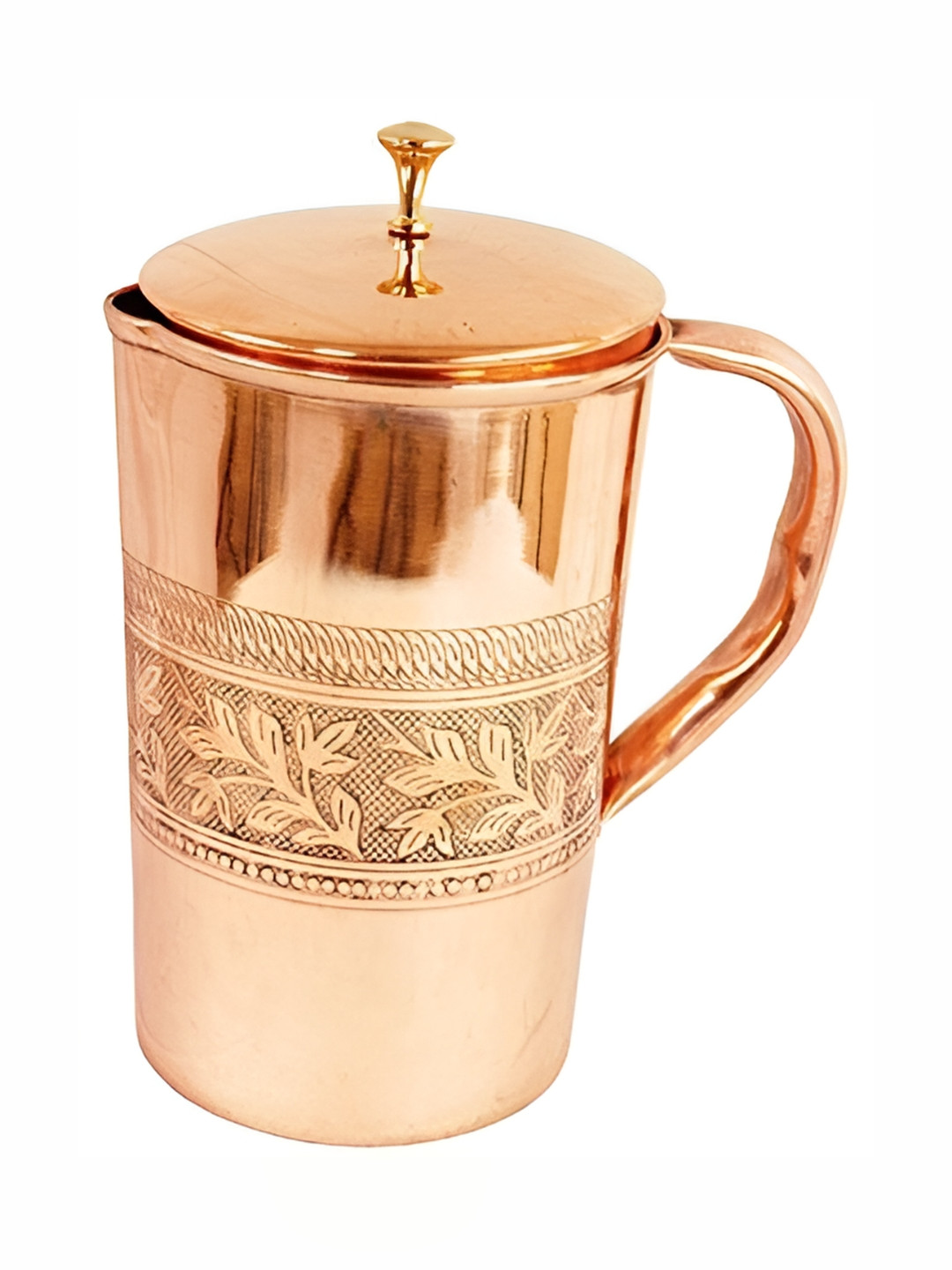 Shivshakti Arts Copper Toned Easy to Clean Water Jugs 1.O25L