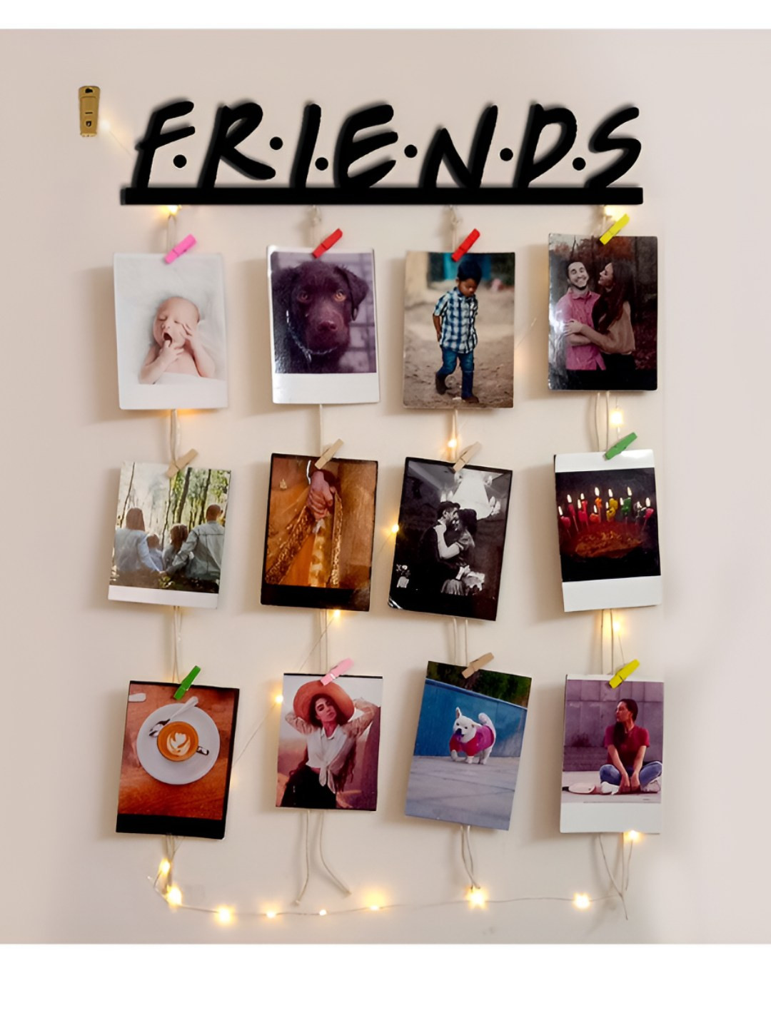 VAH Kya Bat Hai !! Black Wooden Photo Frame With Clips