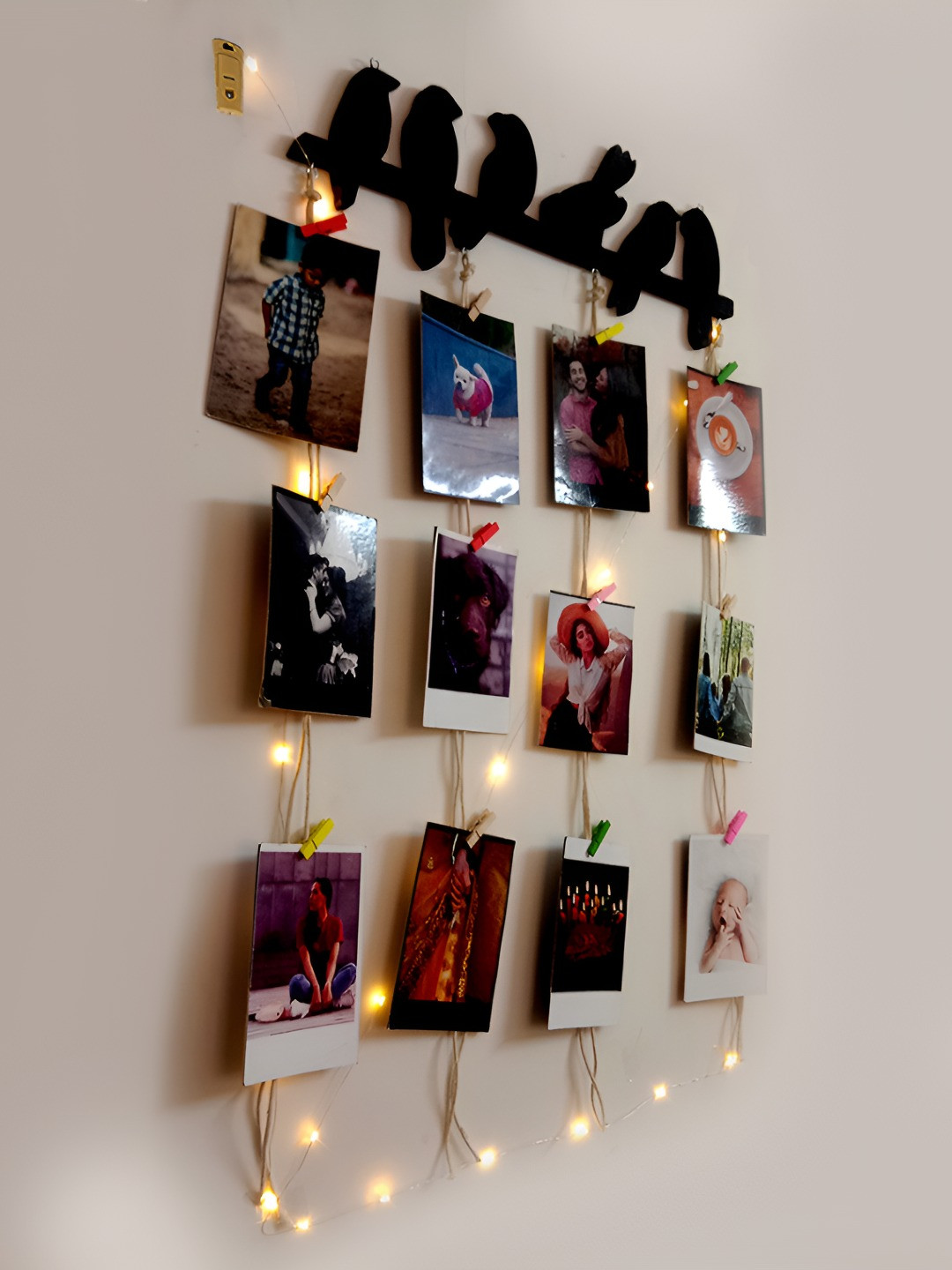 VAH Kya Bat Hai !! Black Wooden Photo Frame With Clips