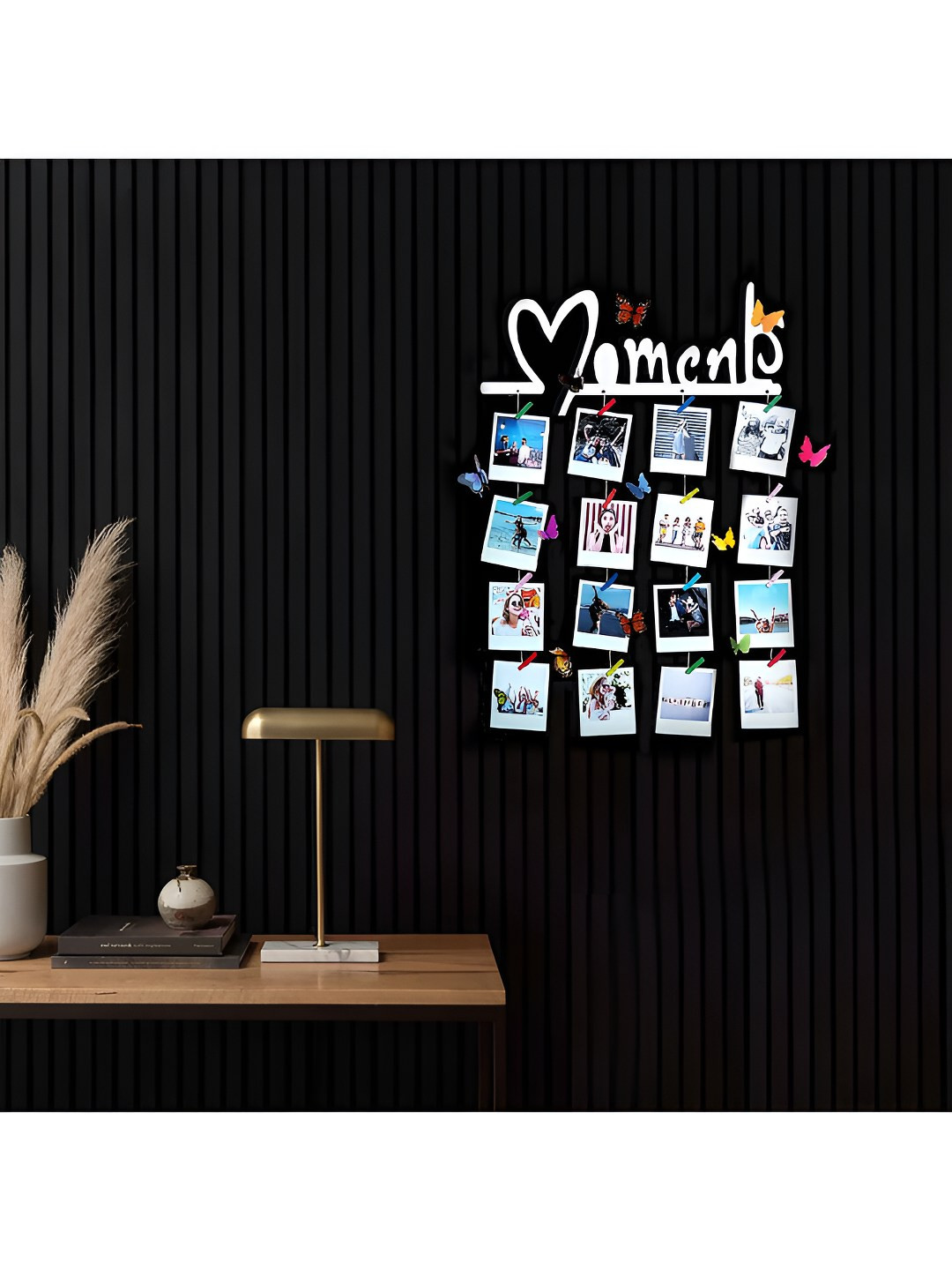 VAH Kya Bat Hai !! Moments Picture Frames Collage Photo Hanging Wood Wall Hangings-39.4In