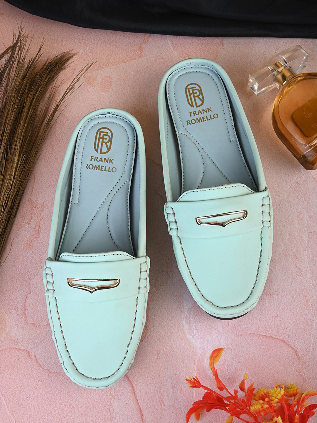FRANKROMELLO Textured Mules