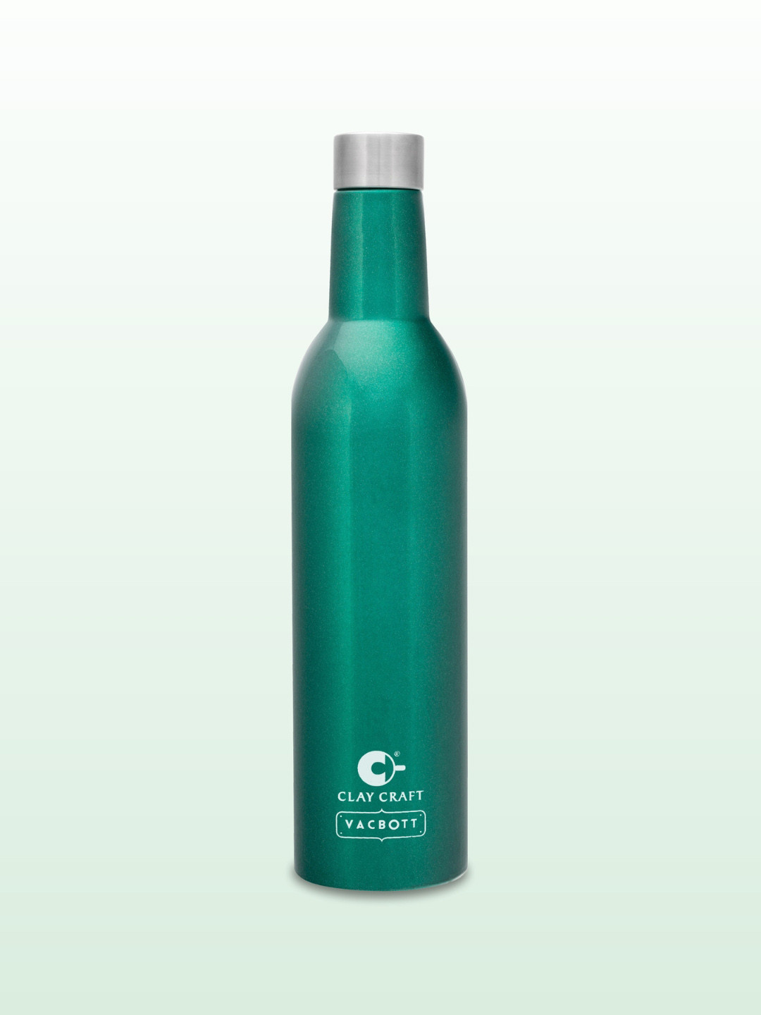 CLAY CRAFT Vacbott Green Brand Logo Stainless Steel BPA Free Flask - 1L
