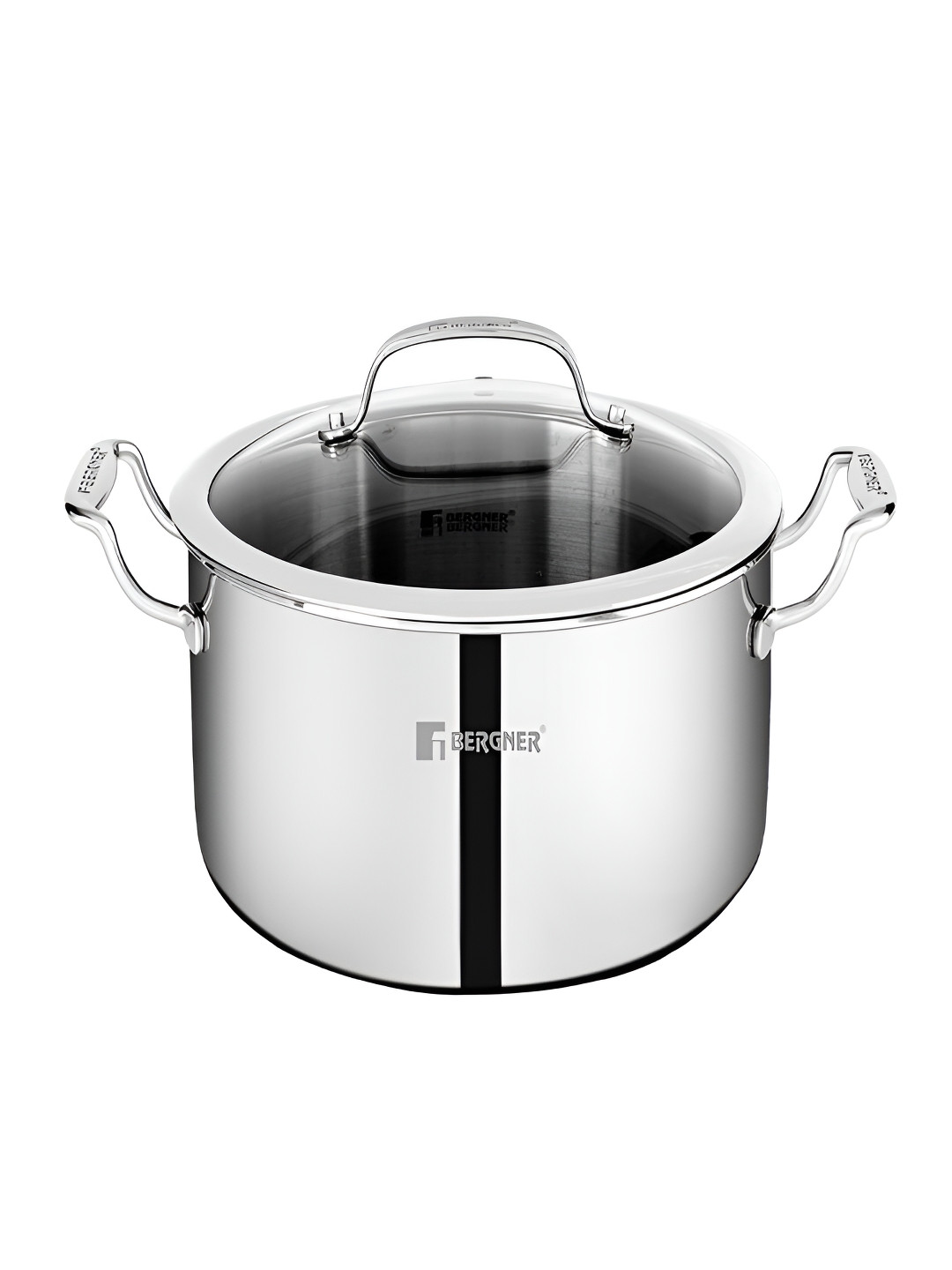 BERGNER Hitech TriPly Induction Bottom Non-Stick Casserole with Lid 8.2L