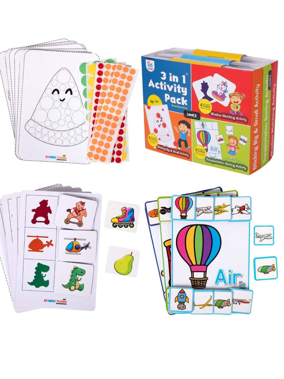 My House Teacher White 3 in 1 Activity Set 2 For Toddlers