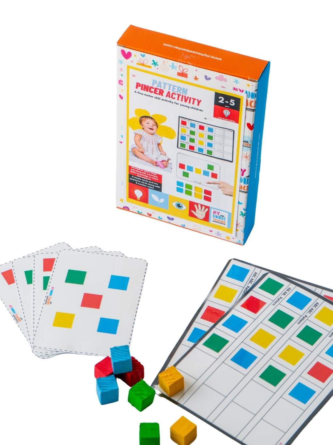 My House Teacher Kids Pattern & Pincer Activity Toy