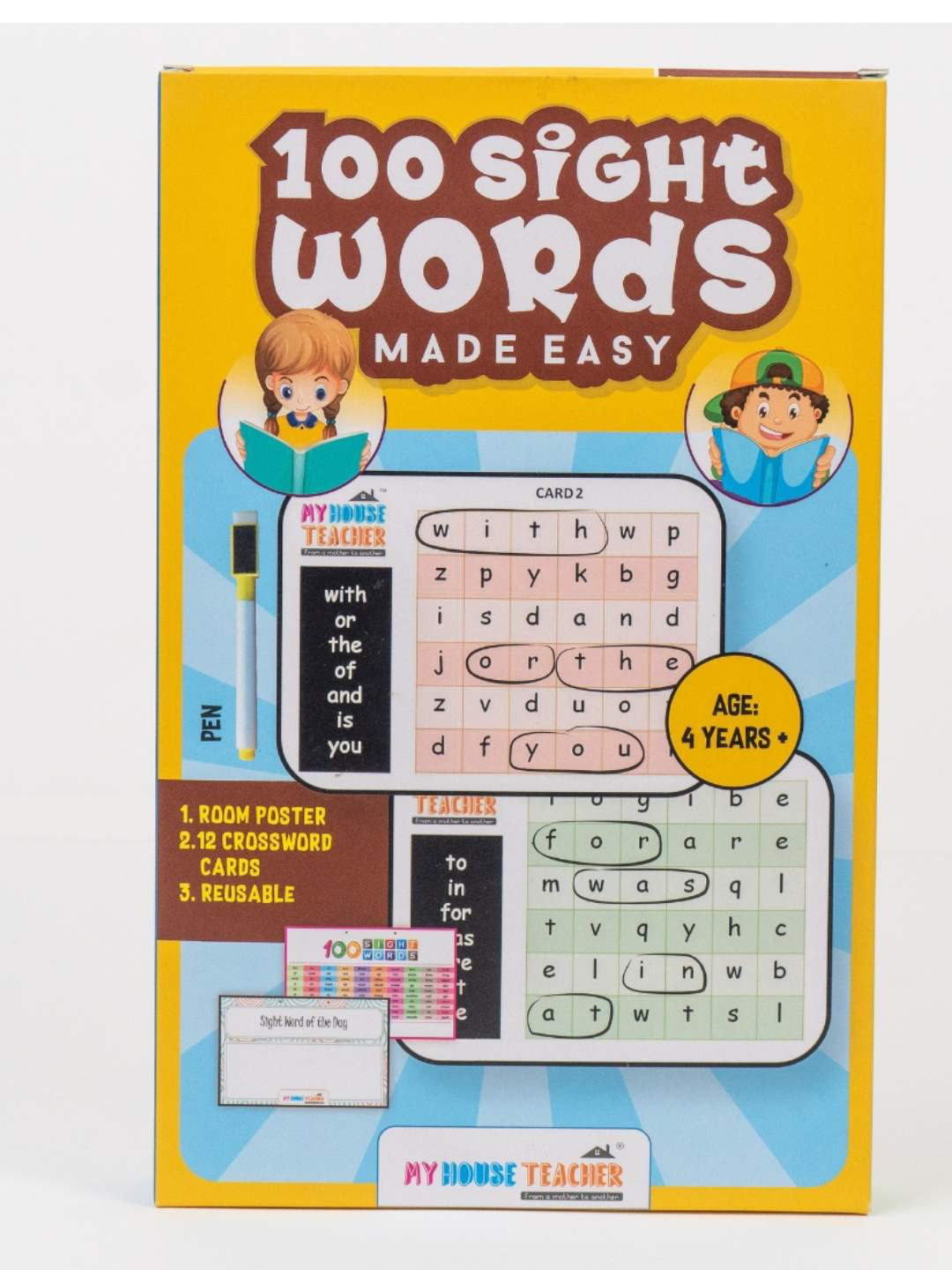 My House Teacher Kids 100 Sight Words Ispy Mats And Daily Activity Folder