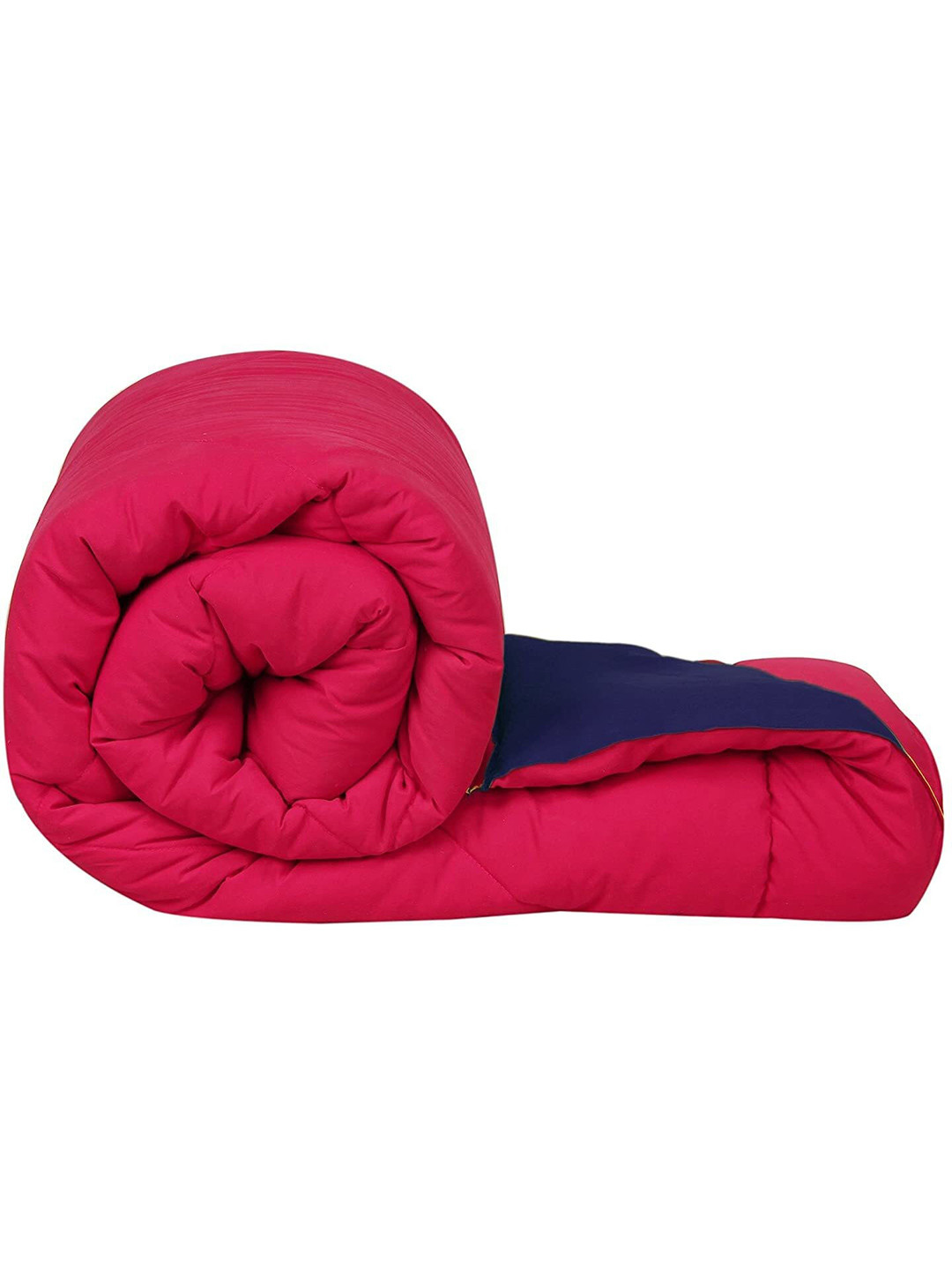 RF RELAXFEEL Navy Blue & Red Cotton Heavy Winter 233 GSM Single Bed Comforter
