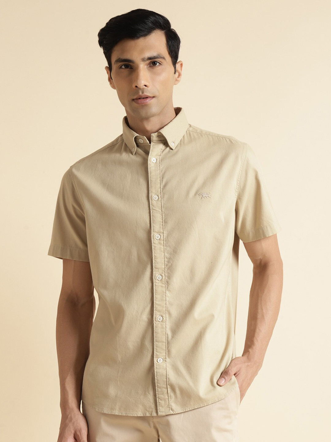 Andamen Premium Contrast Neckband Casual Shirt