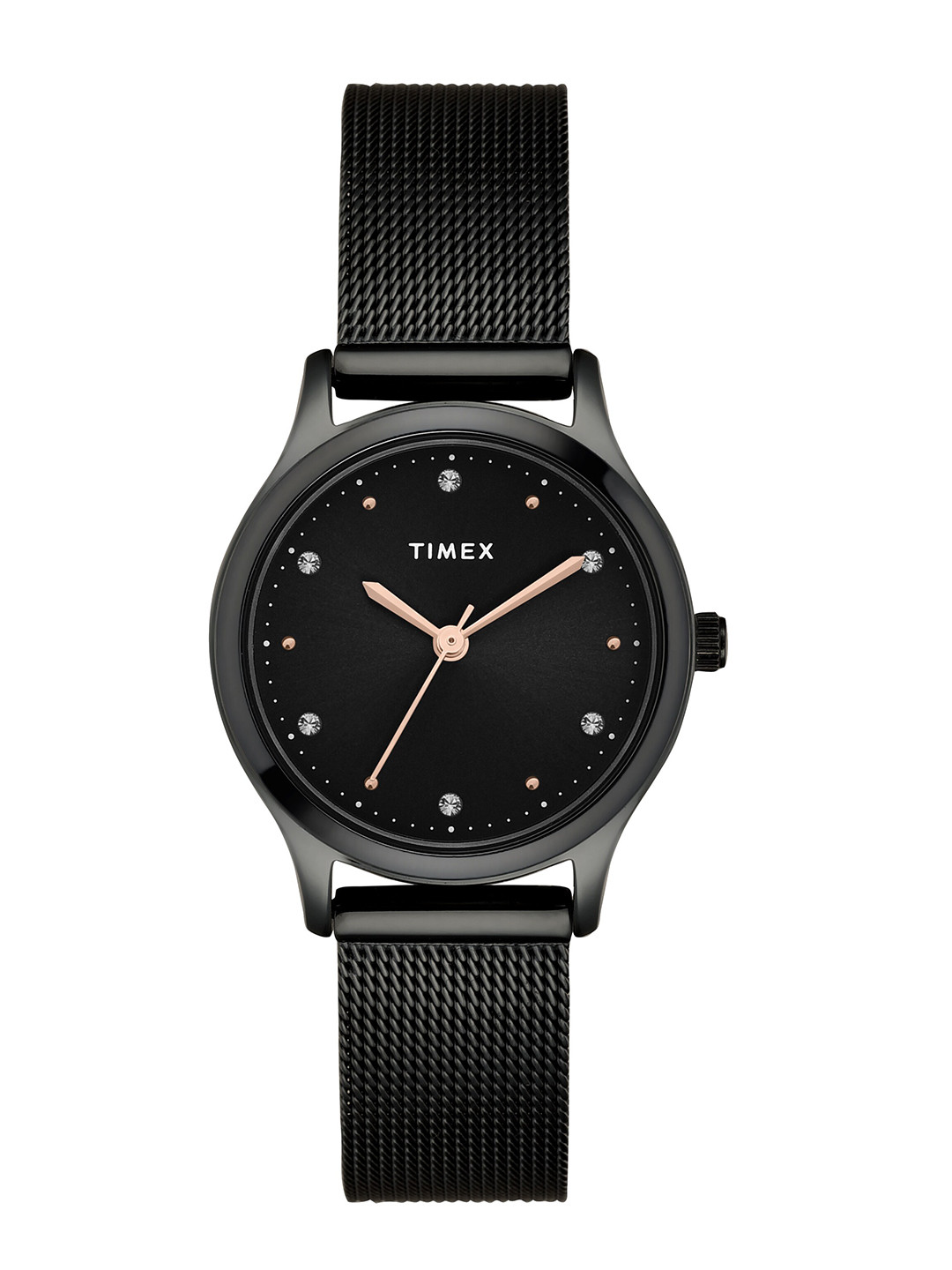 Timex Trendline Round 21mm Black Dial Analog Women Watch - TW0TL8716