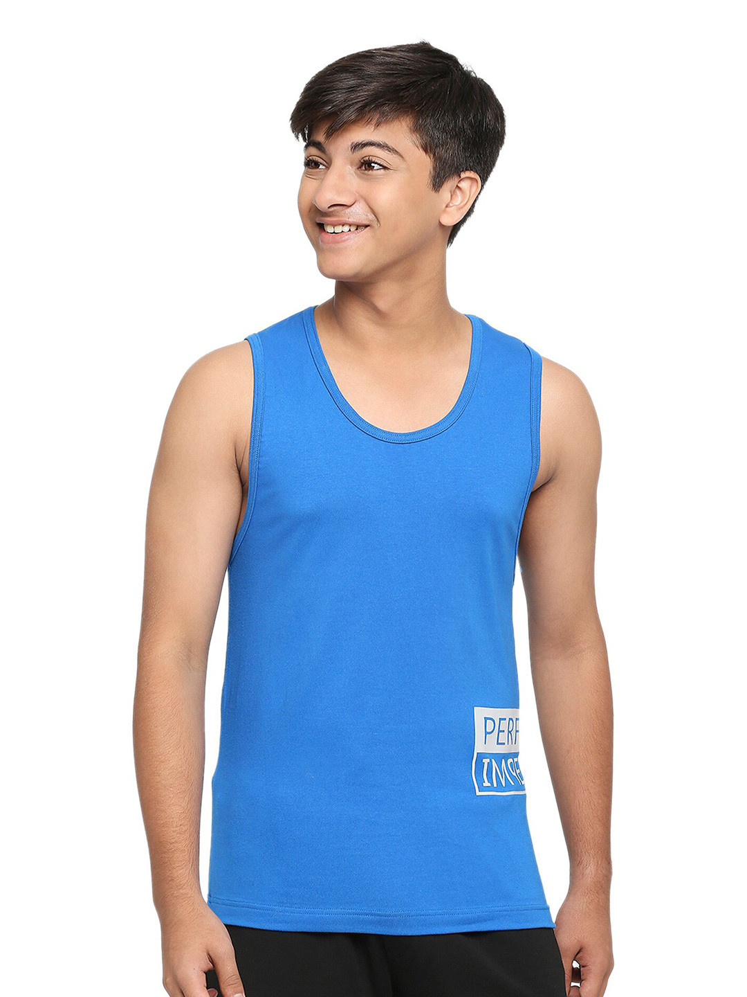 FRENCHIE Boys Sleeveless Broadshoulder Vest FR-BI-VS-U1909-1X5-Blue-XS