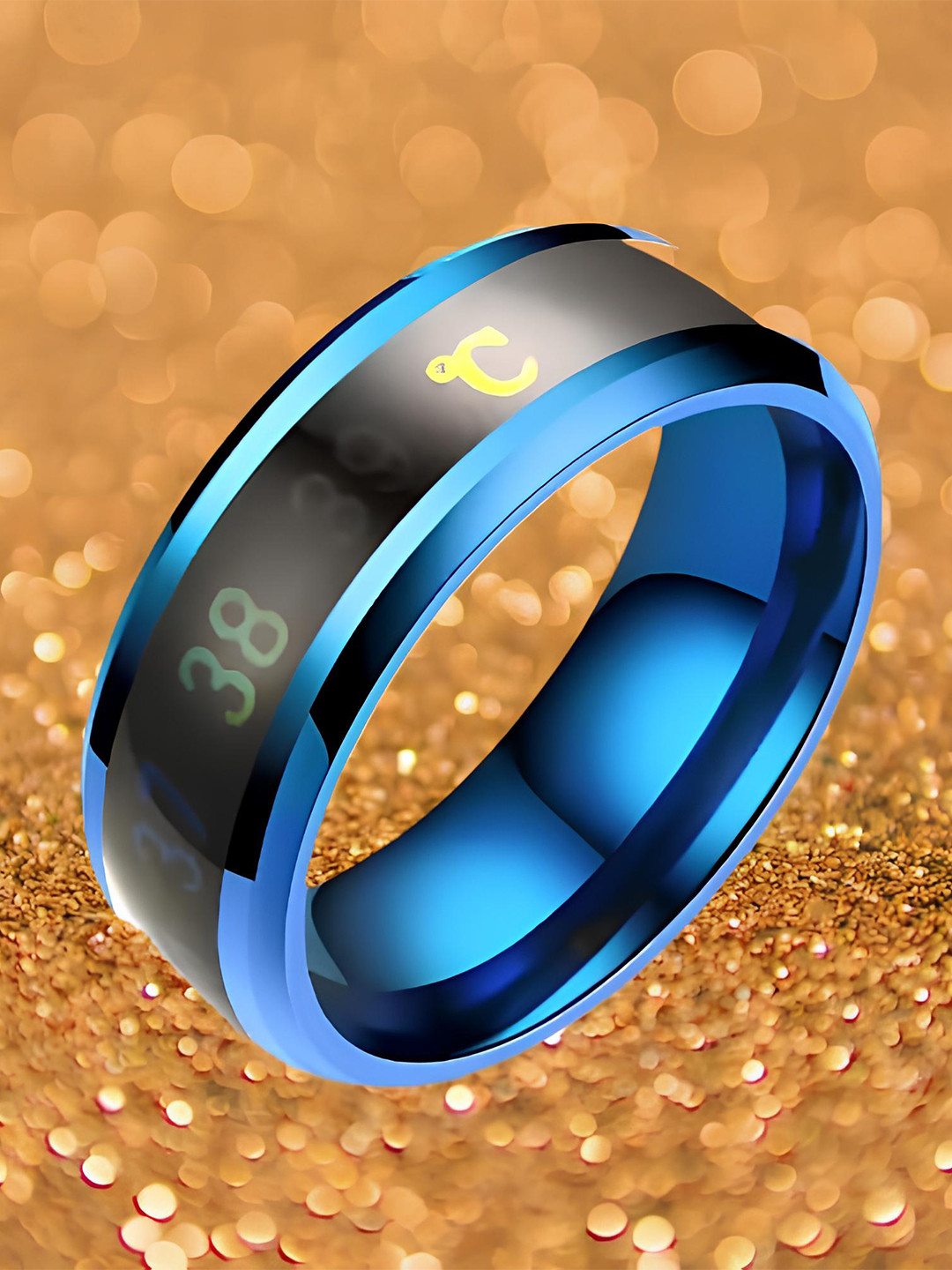 KARISHMA KREATIONS Unisex Stainless Steel Temperature Finger Ring