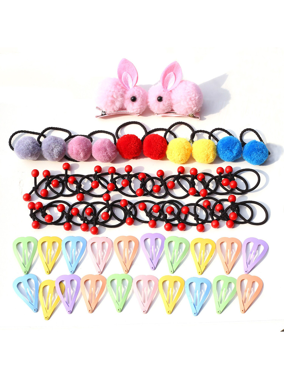 Shining Diva Fashion Girls Set Of 62 Hair Accessory Set