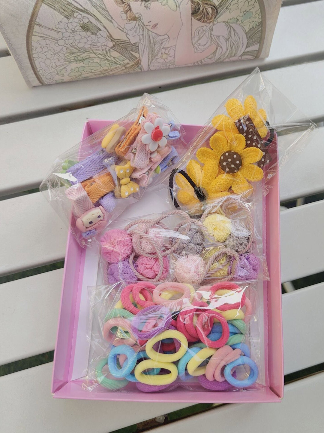 Shining Diva Fashion Girls Set Of 74 Hair Accessory Set