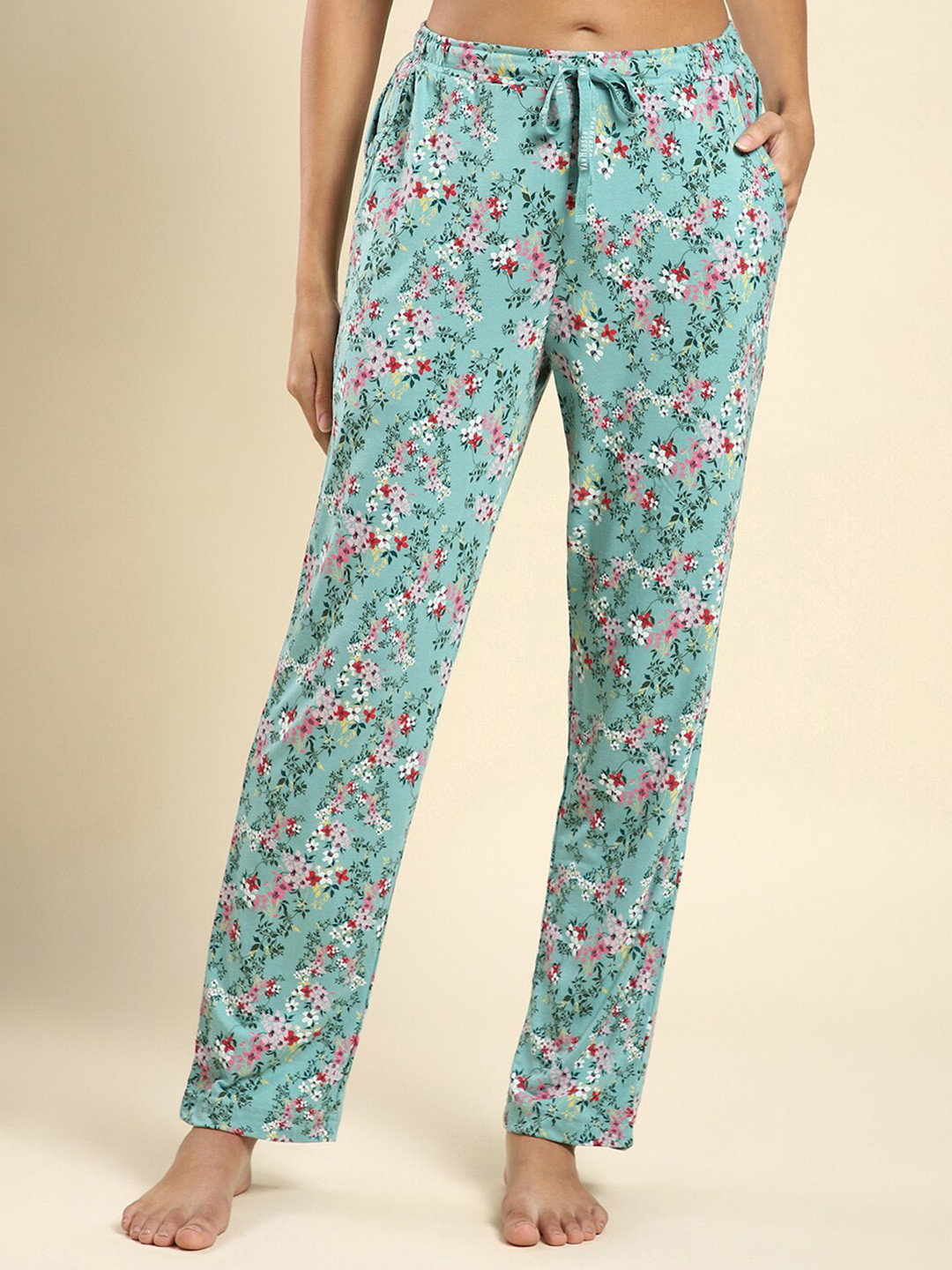 Van Heusen Women Printed Straight-Leg Modal Lounge Pant