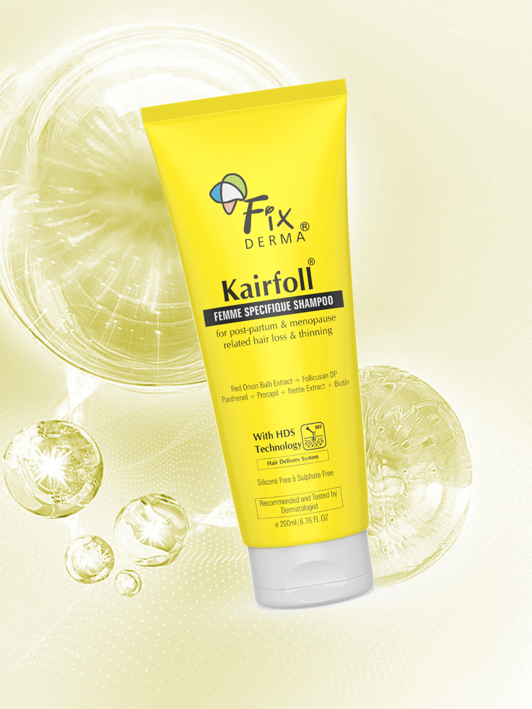 FIXDERMA Kairfoll Femme Specifique Shampoo For Hair Loss & Thinning - 200ml