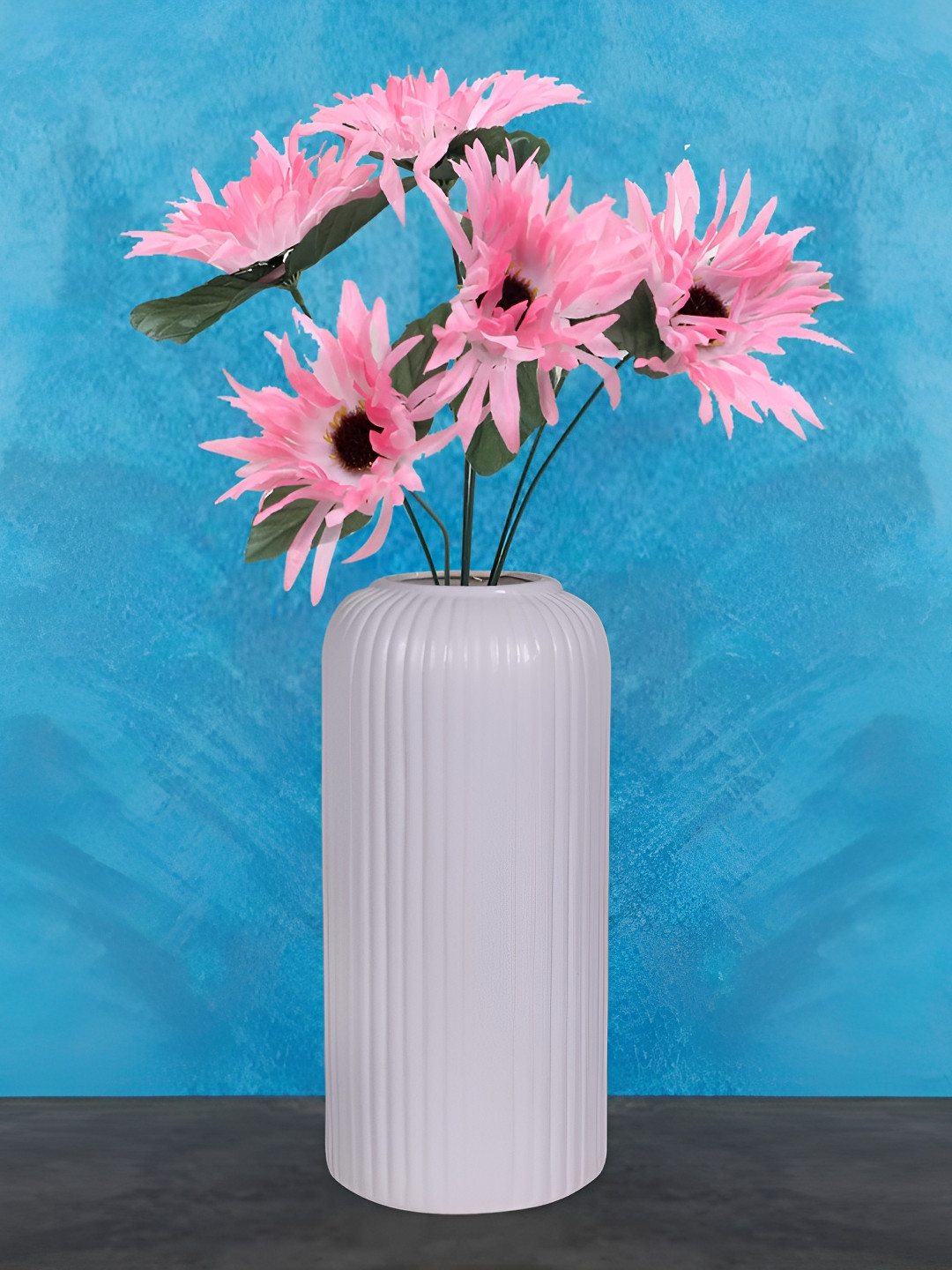 LASAKI Purple Textured Ceramic Vase