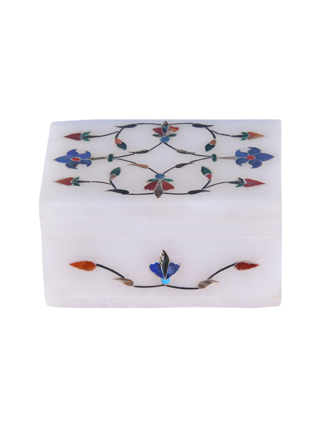 Avinash Handicrafts White Reusable Rectangle Jewellery box