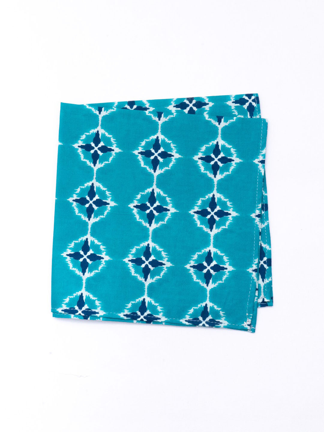 Bubber Blu Men Compass Printed Pocket Square