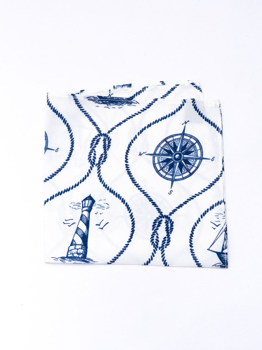 Bubber Blu Men Beacon Printed Pocket Squares