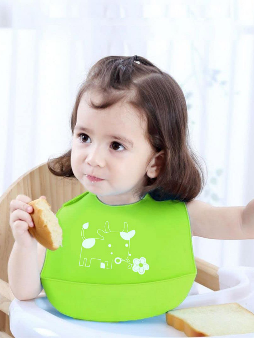 SYGA Kids Printed Waterproof Silicone Bib
