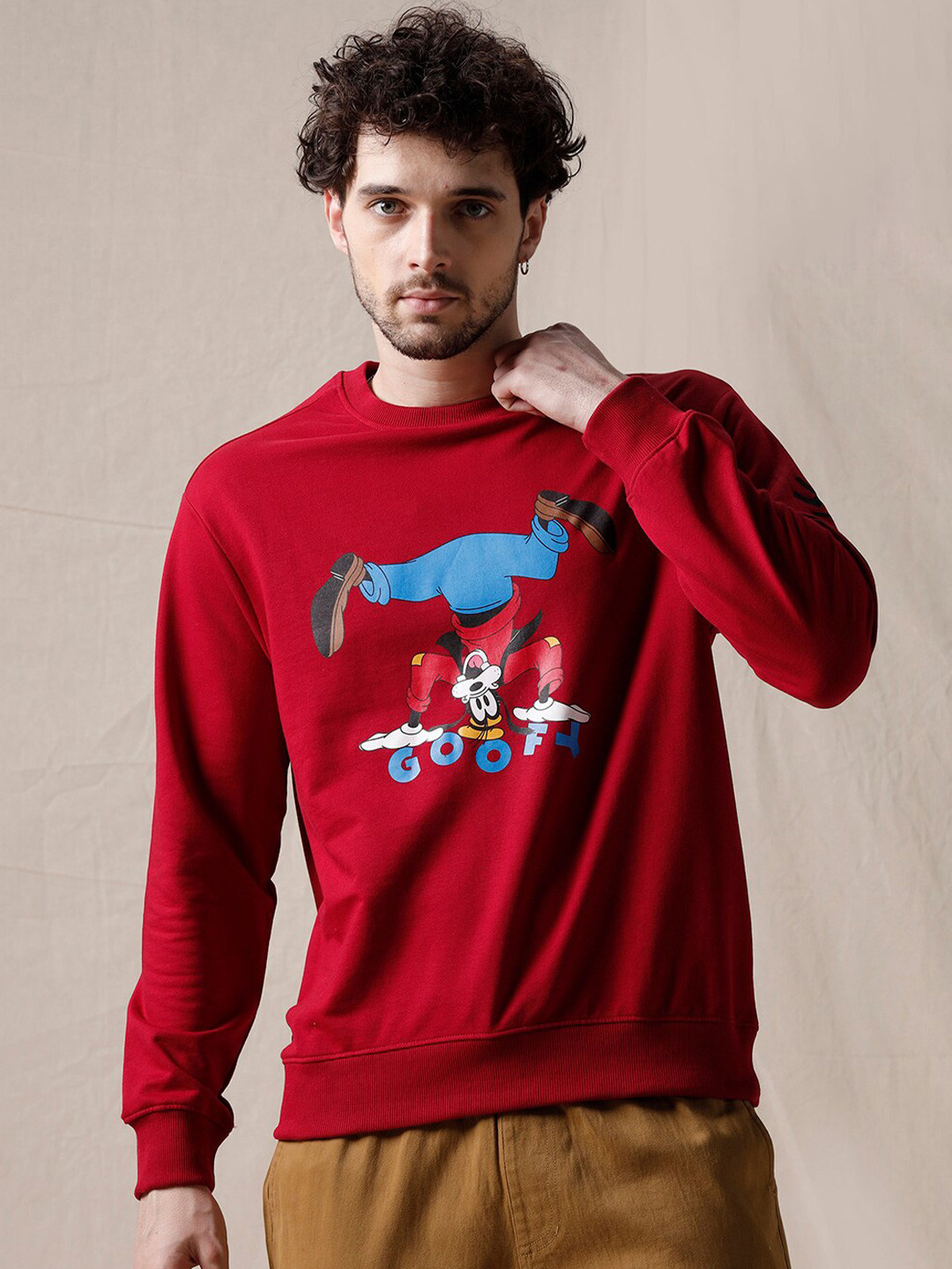 WROGN Goofy Printed Cotton Pullover