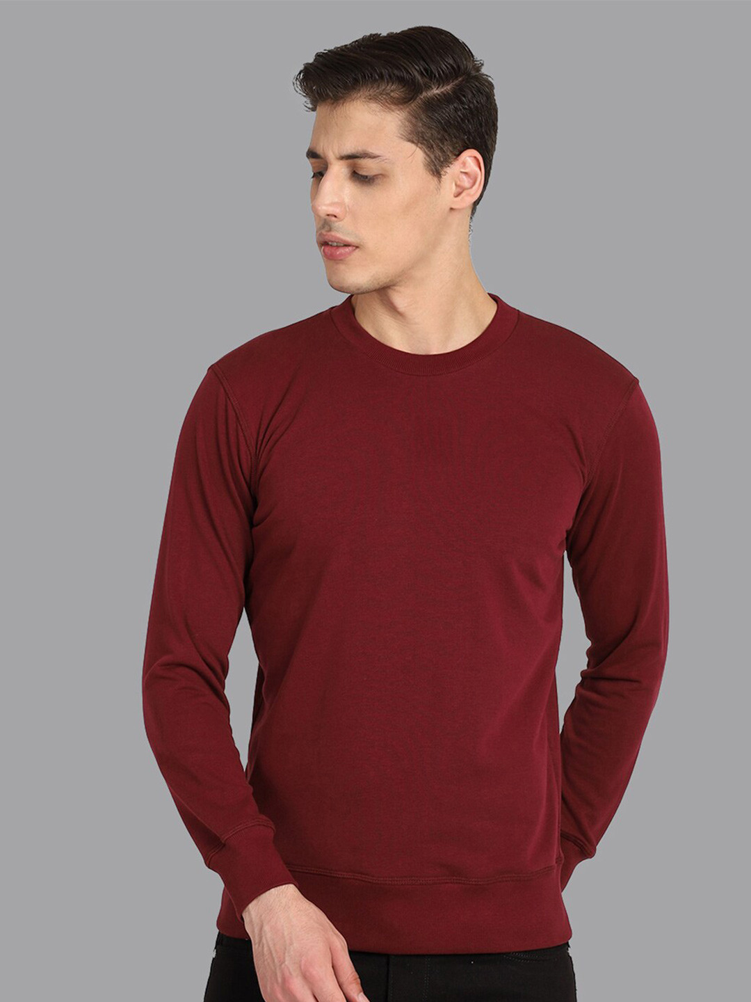 Free Authority Round Neck Long Sleeves Regular Fit Sweatshirts
