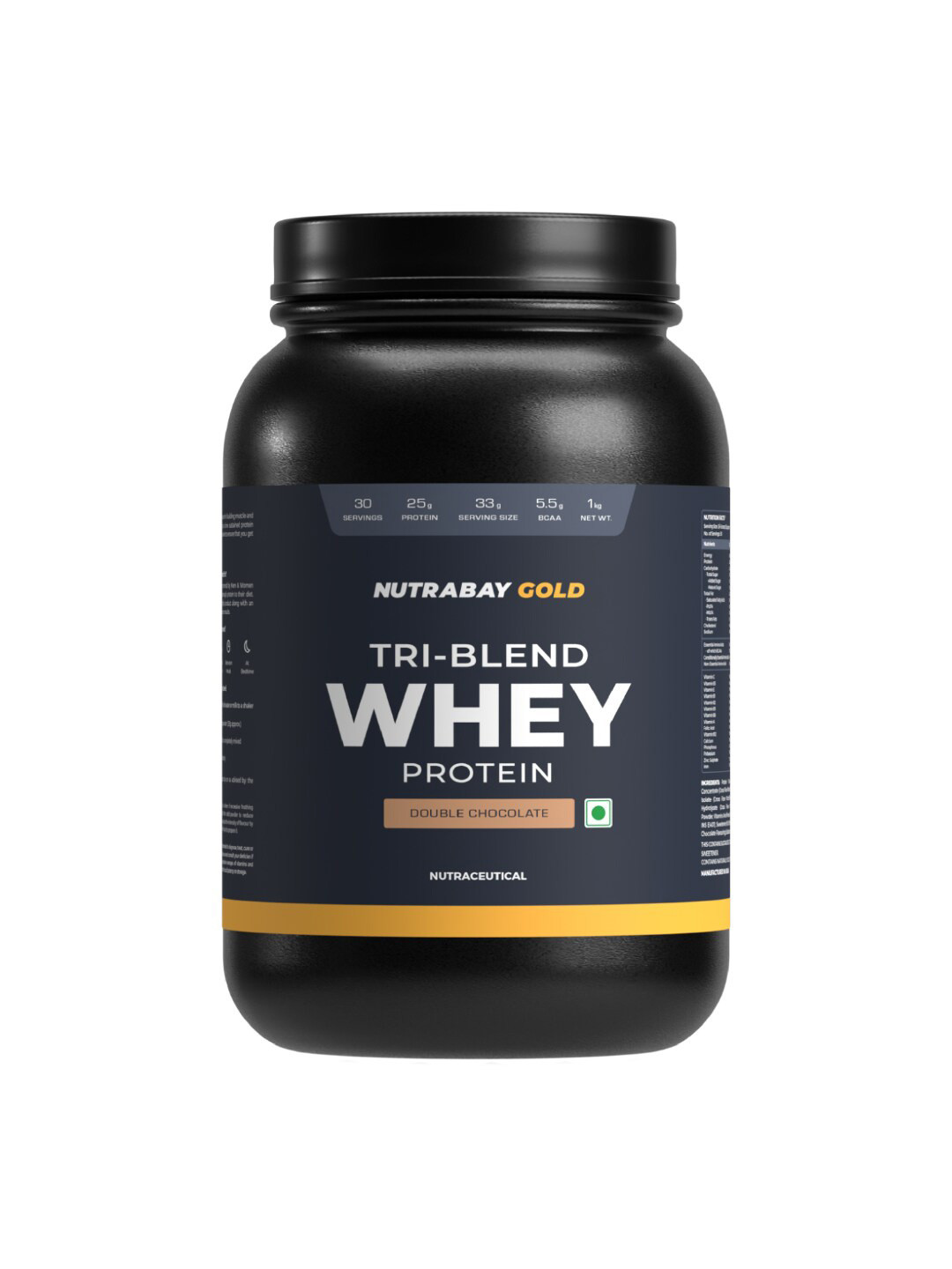 Nutrabay Tri-Blend Rich Chocolate Creme Whey Protein - 1 kg
