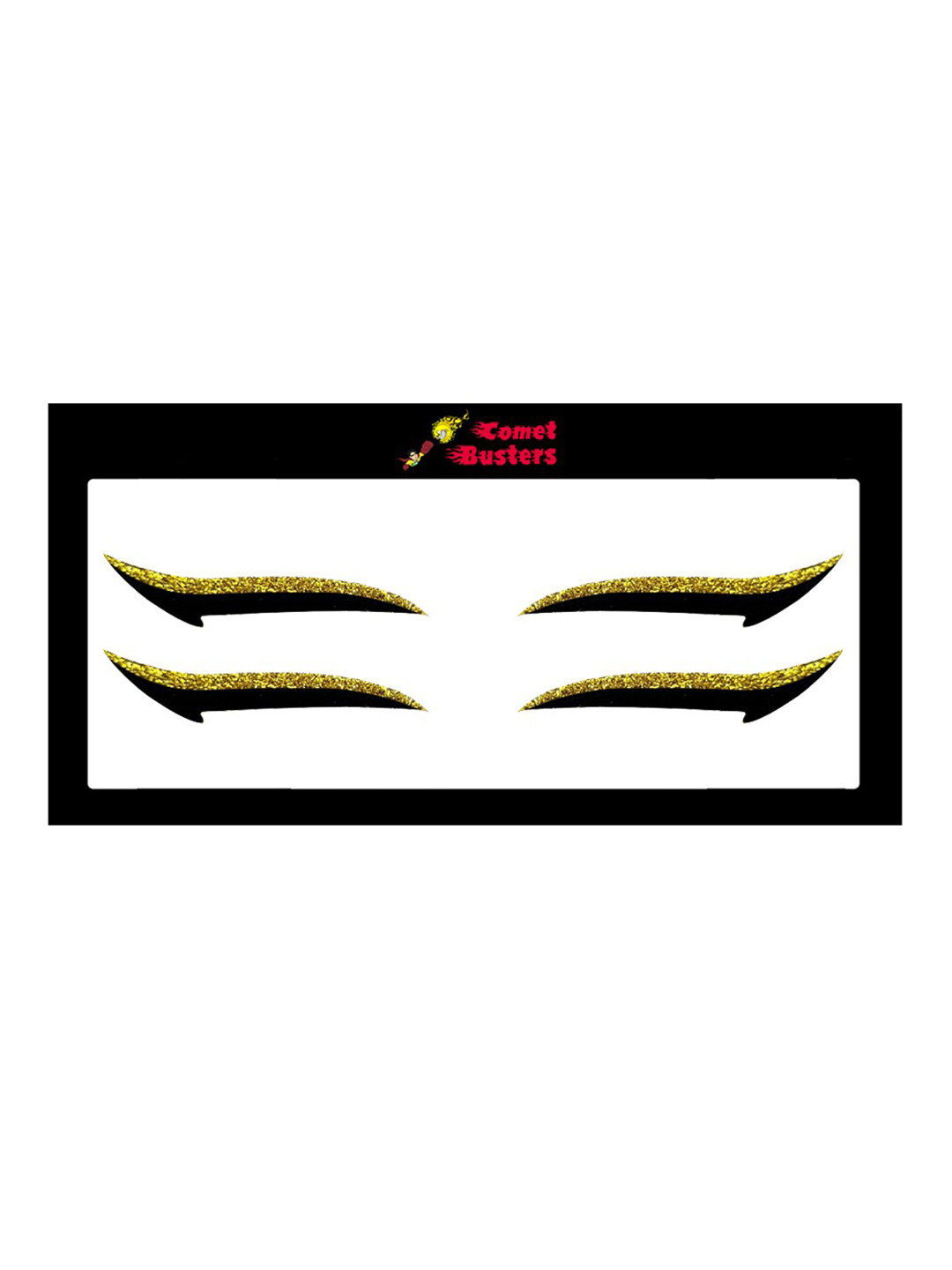 Comet Busters Glitter Eyeliner Sticker - Yellow