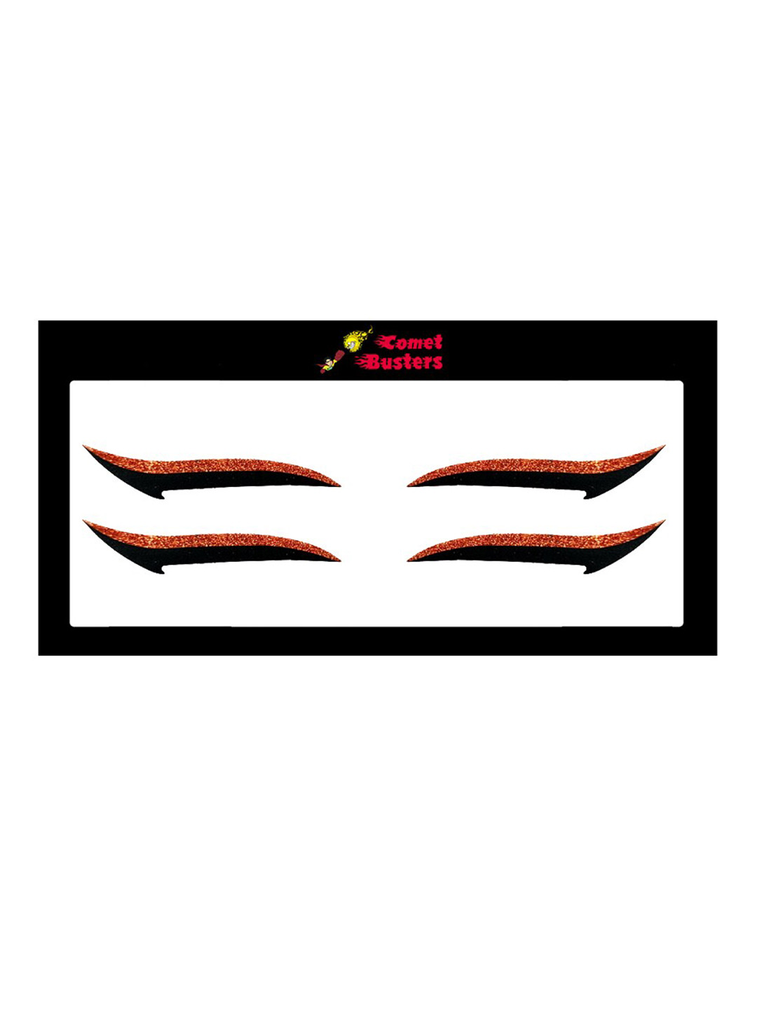 Comet Busters Glitter Eyeliner Sticker - Orange