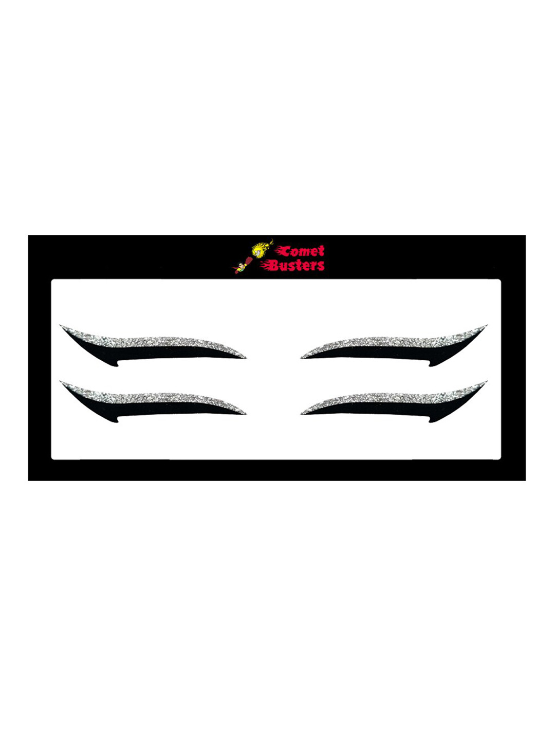Comet Busters Glitter Eyeliner Sticker - Silver