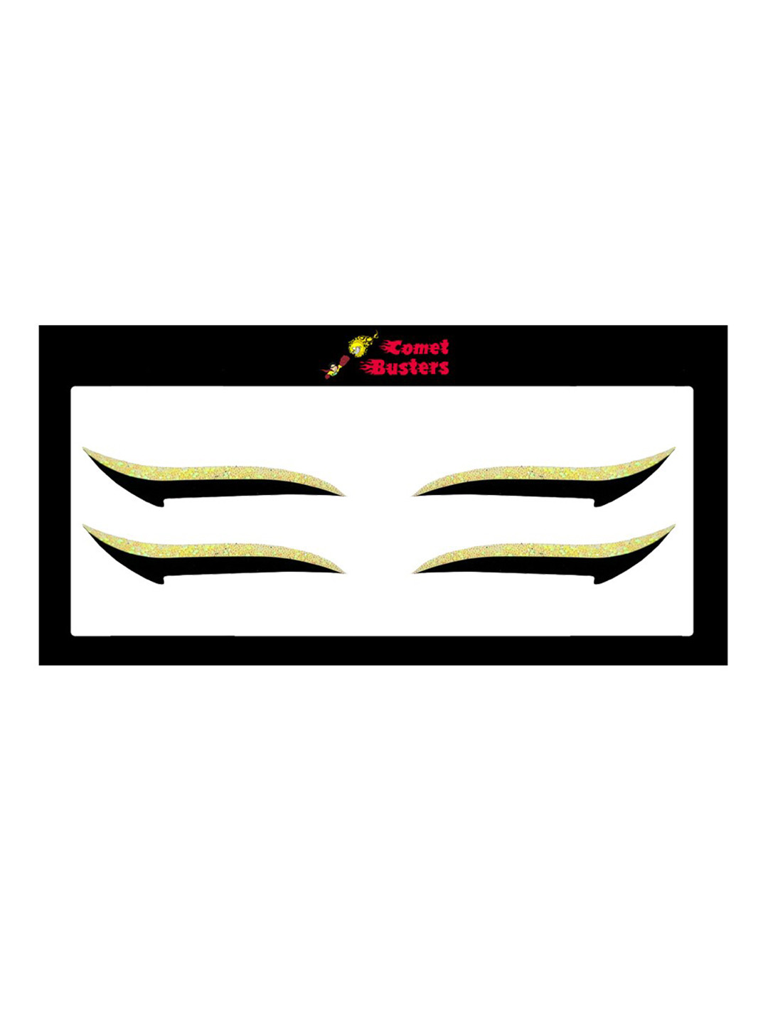 Comet Busters Glitter Eyeliner Sticker - Yellow 027
