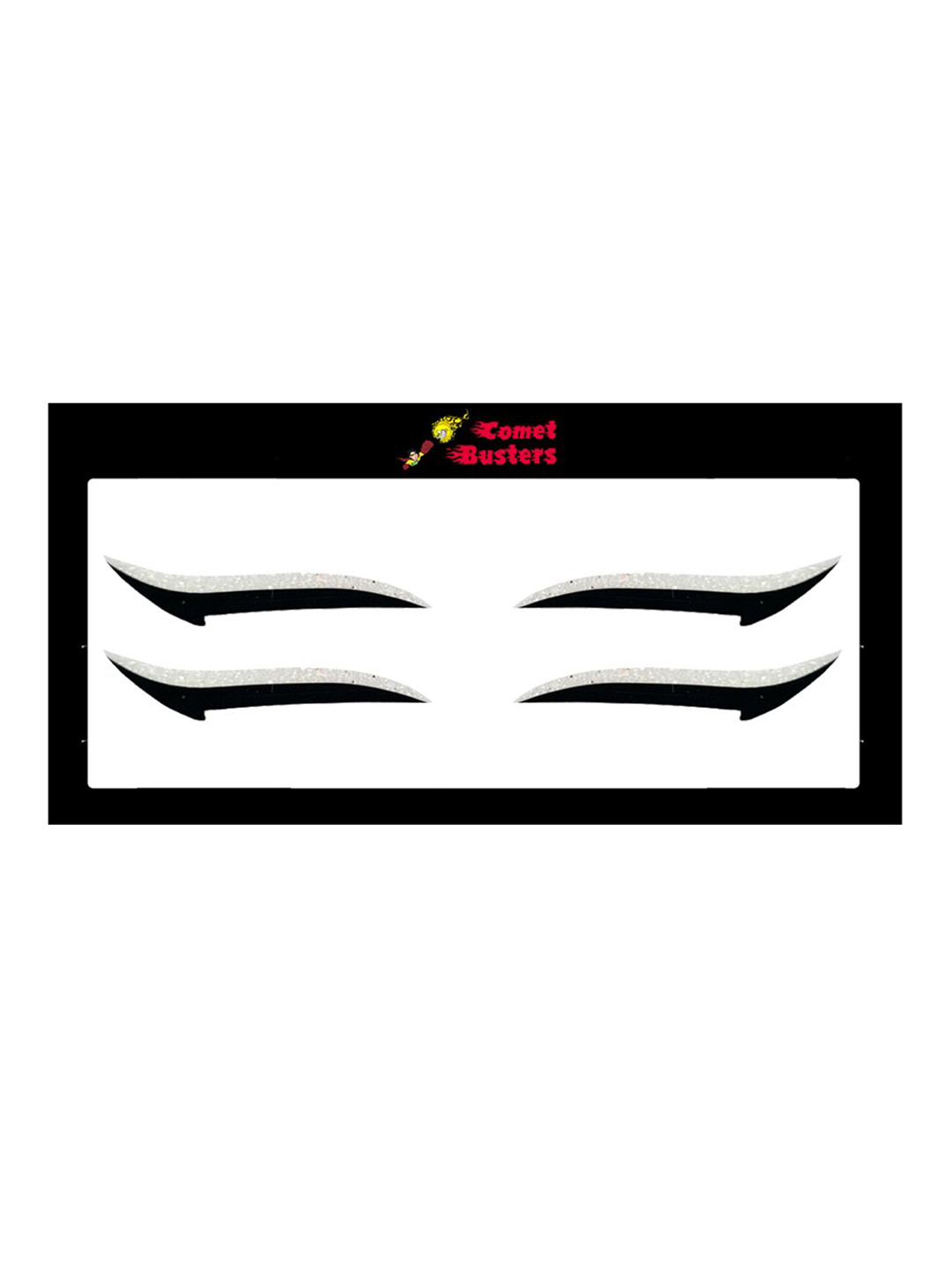 Comet Busters Glitter Eyeliner Sticker - White 023
