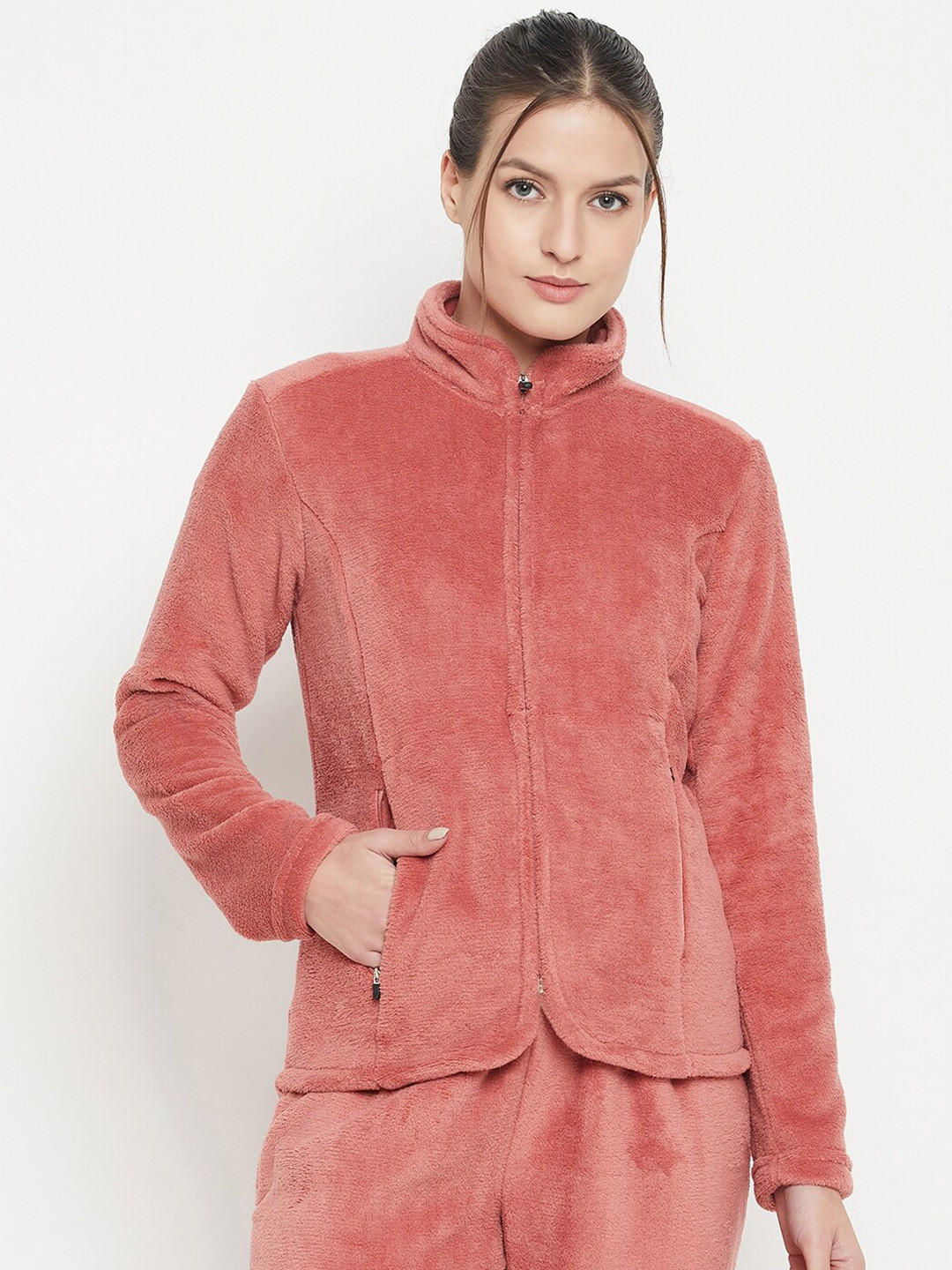 Camey High Neck Fleece Sweatshirt