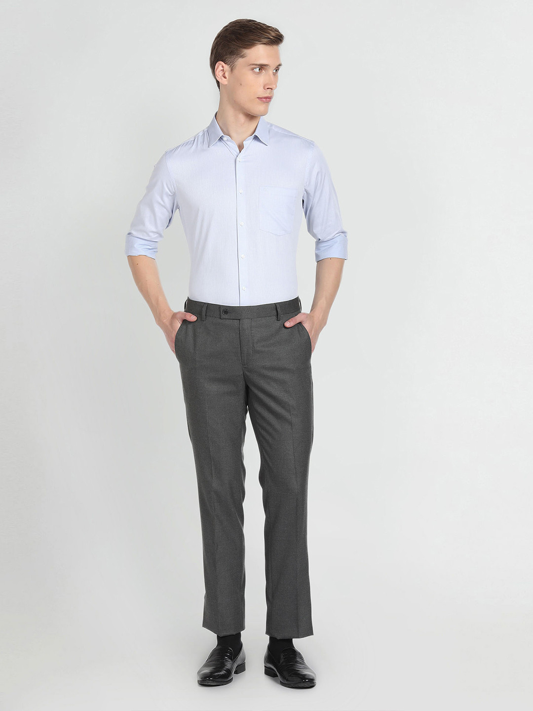 Arrow Abstract Printed Cotton Formal Shirt