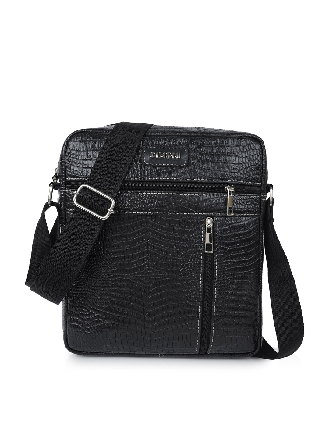 CIMONI Unisex Textured Structured Sling Bag